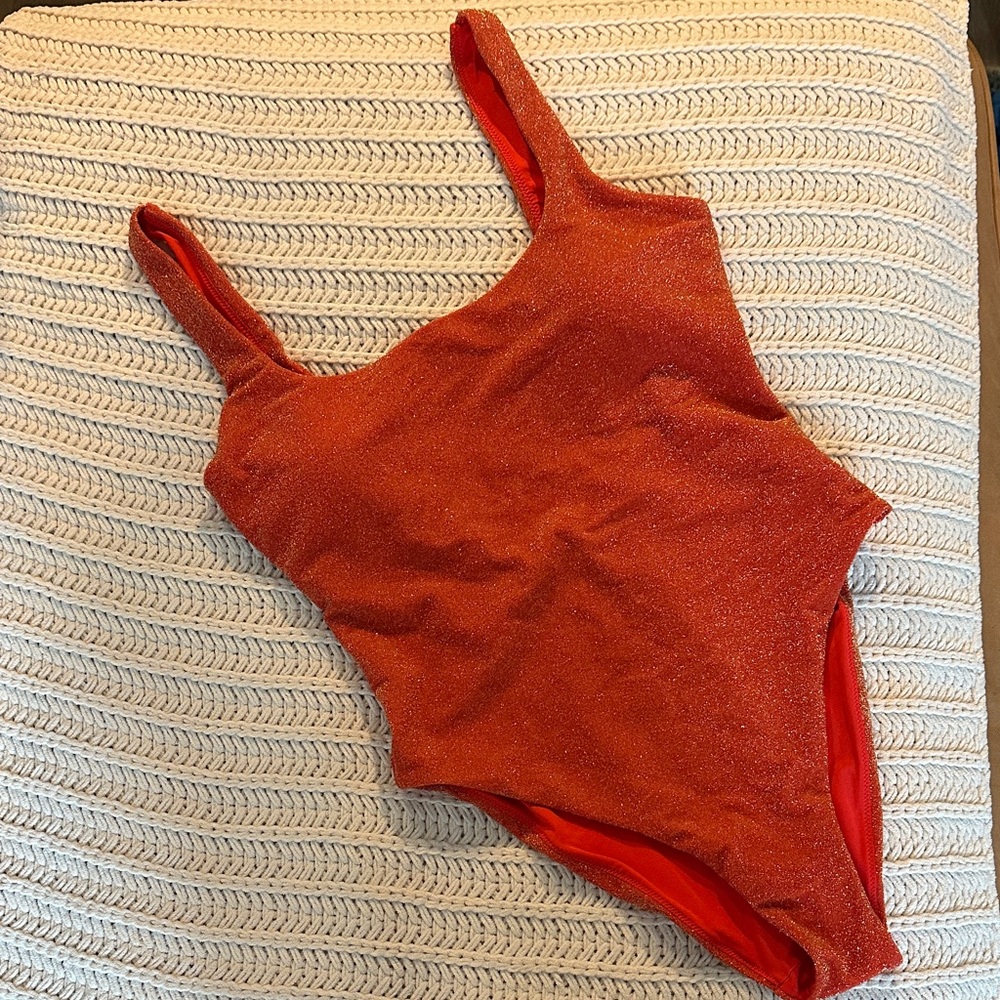 Aerie Sparkling Rust One Piece Swimsuit | NWT